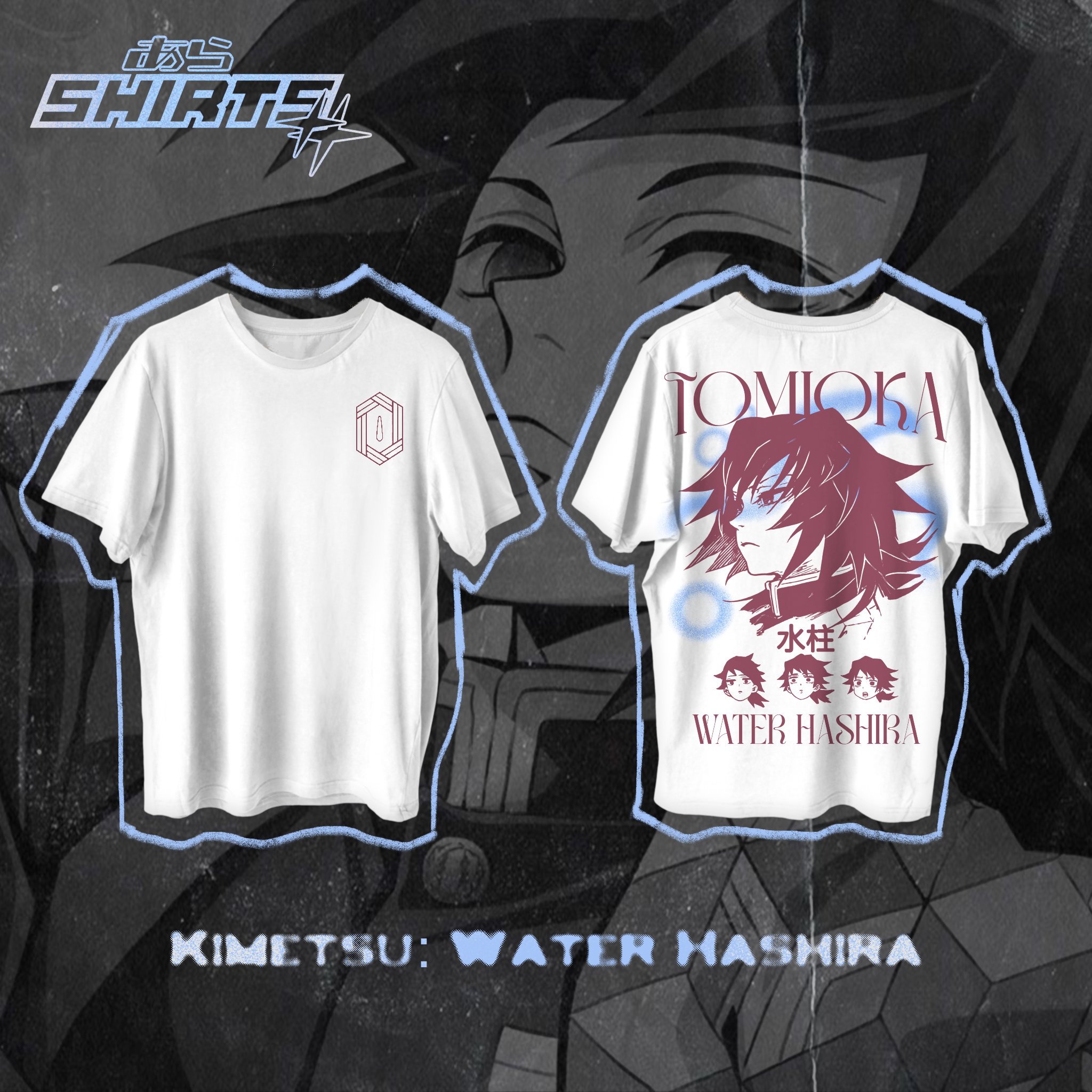 Camiseta Giyu Tomioka – Pilar del Agua